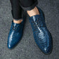 Men's Shoes Alligator British Pointed Men's High Heeled Shoes Personality Heightening Shoes Hair Stylist European Men's Shoes