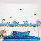 Happy Ocean Baseboard Children Room Bedroom Background Wall Stickers Environmentally Friendly