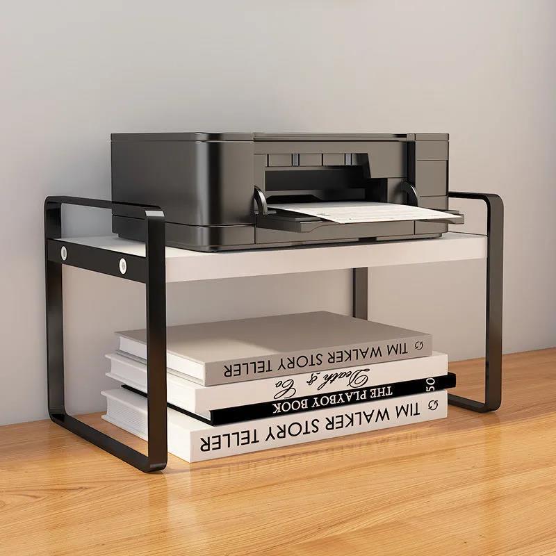 Desktop Shelf Desk File Storage Rack Bay Window Table Multi-layer Wrought Iron Desk Kitchen Finishing Shelf Divider Single Layer