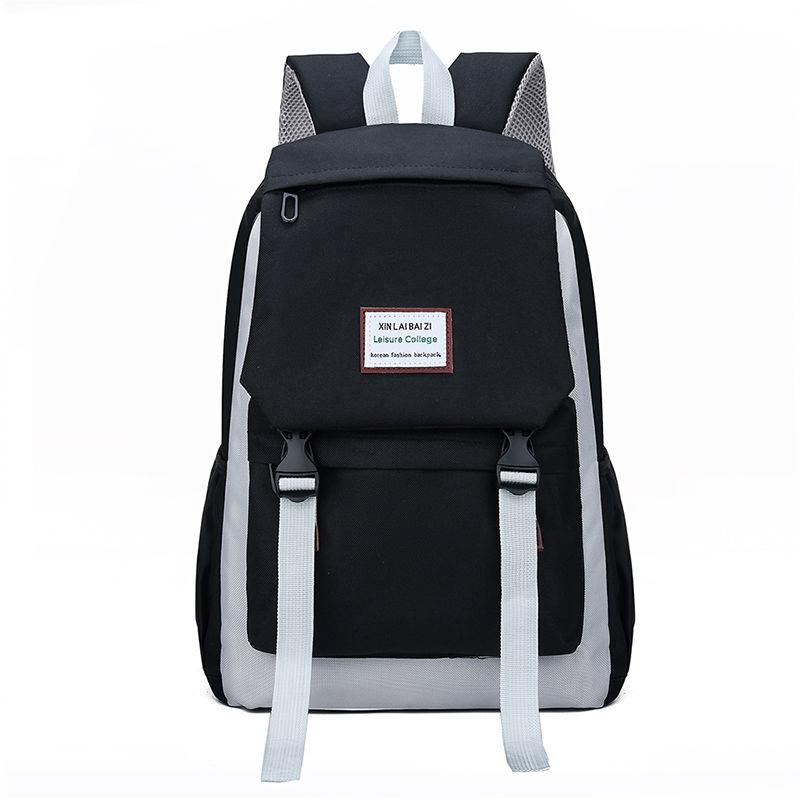 Student Schoolbag Female Korean Version of The Large-capacity Campus Style High School College Students Casual Simple Canvas Backpack
