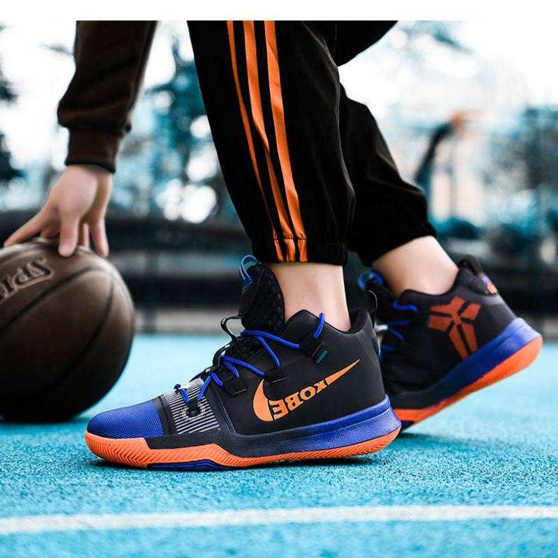 Sneakers blue sneakers breathable non-slip high-top Men's shoes students mandarin duck War boots