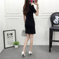 S-XXXL Plus Size Women's Clothing One Word Collar Off the shoulder  Knit Dress Pure Color Sexy Base Hip Skirt