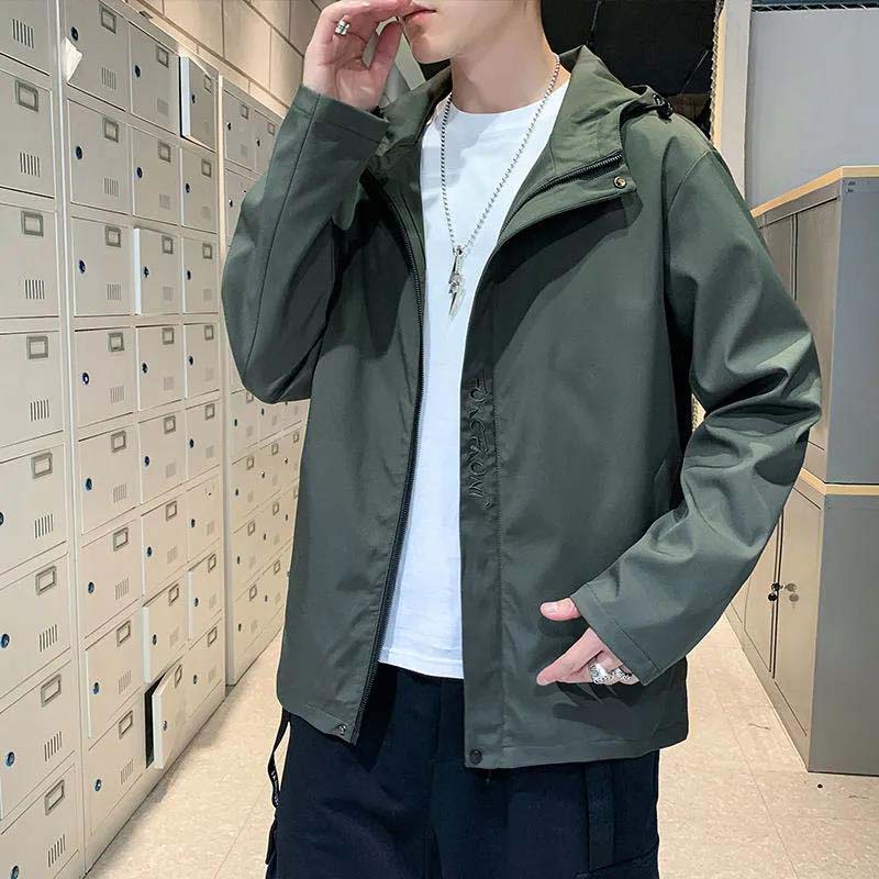 Men's Jacket Autumn and Winter 2021 New Hooded Jacket Loose Men's Jacket