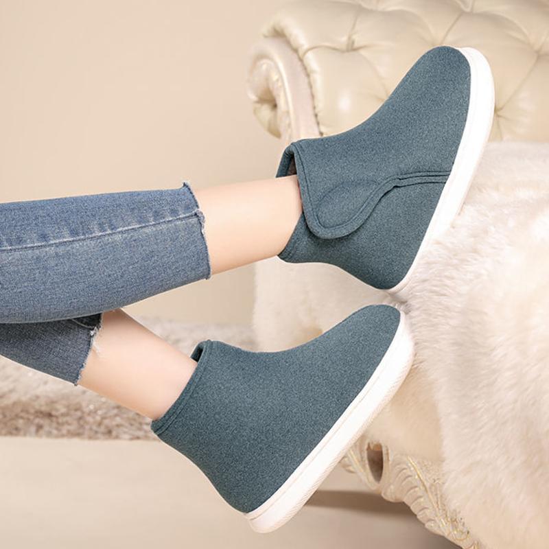 Elderly Cotton Shoes Plus Velvet High-top Cotton Shoes Ladies Winter Thick Warm Cotton Shoes