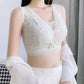 Ultra-thin Underwear Women's Big Breasts Show Small Breasts Gather Adjustment Type Fat No Steel Ring Large Size Show Thin Full Cup Bra
