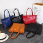 Women's Large-capacity Leather Texture Fashion and Convenient Shoulder Bag Portable Diagonal Bag