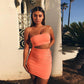 Retro Dress Ladies Sexy Pure Color Pencil Evening Dress