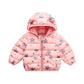 Girls' Warm and Windproof Winter Clothes Down Cartoon Padded Jacket with Velvet Padded Hooded Jacket