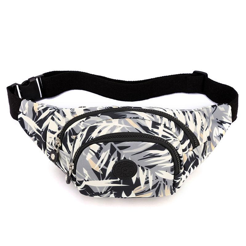 Waist Bag Fashion Ladies Sports Gym Bag Lightweight Nylon Cloth Crossbody Chest Bag