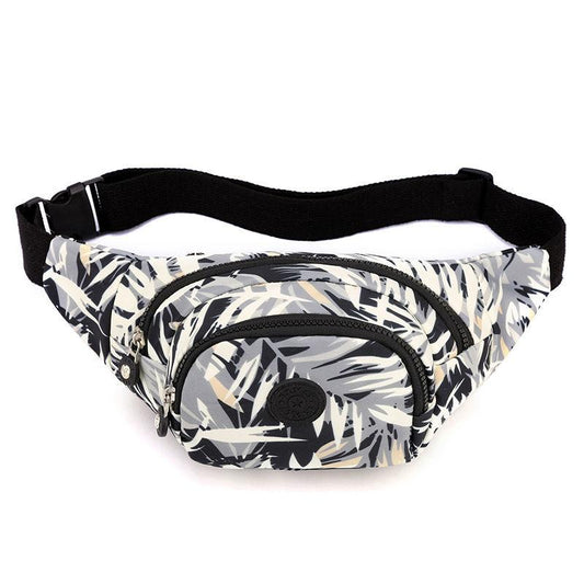 Waist Bag Fashion Ladies Sports Gym Bag Lightweight Nylon Cloth Crossbody Chest Bag