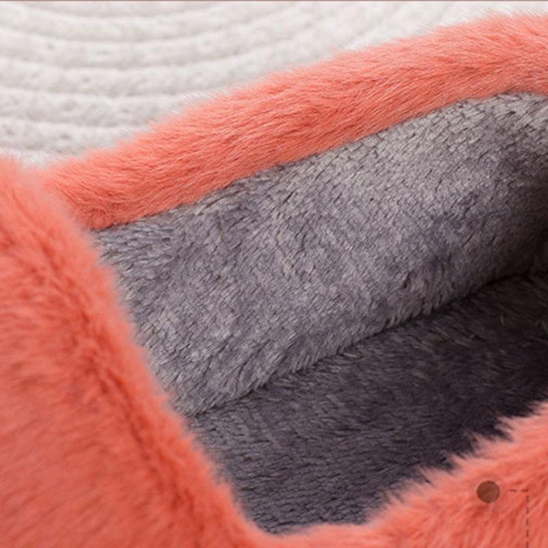Women's Shoes Winter High-top Cotton Shoes with Thick Sole Plush Warm Home Beanie Cotton Shoes