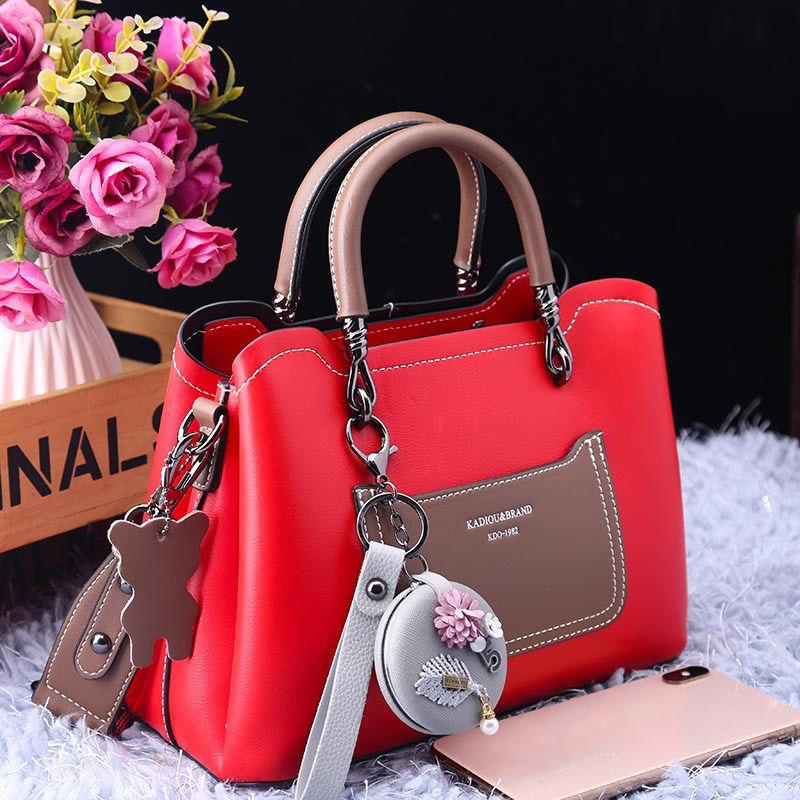 Ladies Handbag Large Capacity Versatile One Shoulder Diagonal Shopping Bag