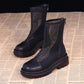 High Quality Women's Summer Platform Ankle Boots Korean Version of British Style Thin Mesh Sandals All-match Breathable Boots