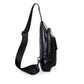 Chest Bag Men Black Multi-pocket Headphone Hole Messenger Bag Outdoor Sports Fitness Shoulder Bag