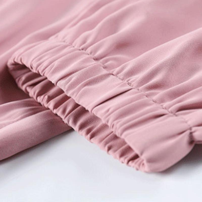 Chiffon Beamed Nine-point Harem Pants Female Summer Thin Section High Waist Drape Ice Silk Sports and Leisure Bloomers