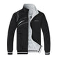 Men's Jacket Spring Autumn Sports Clothes Collar Sportswear Double Side Wear Coats Male Tracksuit