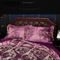 Silk Satin Jacquard Bedding Set Bed Sheet Pillowcase Duvet Cover Set Bed Linen Bedspread 4pcs