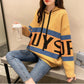 Pullover Women Sweater Long Sleeve Sweaters Loose Embroidery Knitted Sweater Women's Jumper Plus Size