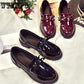 Genuine Leather Woman Vintage Flats Shoes Round Toe Handmade Beige Oxford Shoes for Women