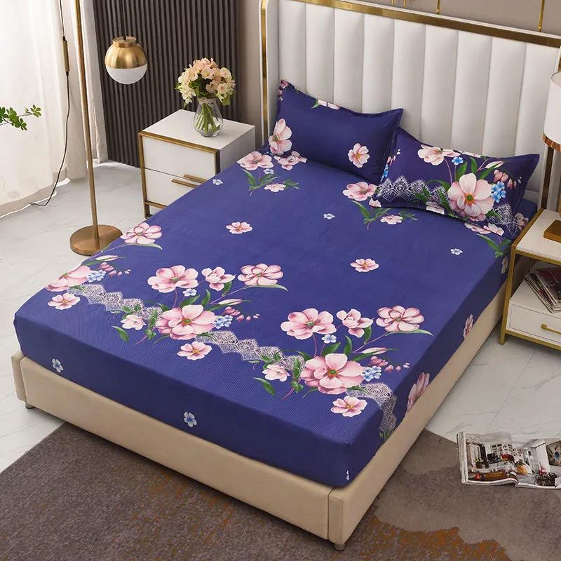 Bed Sheet Non-slip Fixed Bed Cover Three-piece Bed Mat Protect Cover Dust Protection Cover Full Surrounding