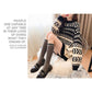 Vintage  Printed Mid-length Thick Sweater Women Loose Casual Knit Sweater Round Neck Pullover Fair Isle Jacquard Sweater