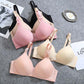 Women's Sexy Thin Section Light Weight Large Size Breathable No Steel Ring Gathered Comfortable Anti-sagging Anti-glare Side-receiving Breast Bra