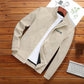 Men's Spring and Autumn Jacket Zipper Stand Collar Jacket Youth Casual Slim Trend Solid Color Sportwear High Quality Coat