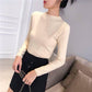 Winter Half-high-neck Slim-fitting Sweater Pullover Women Slim High Stretch Bottoming Shirt