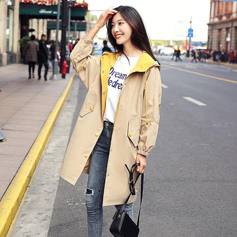 Women Short Jacket 2019 Fashion Windbreaker Hooded  Pocket Short Outerwear Female Top Plus Size