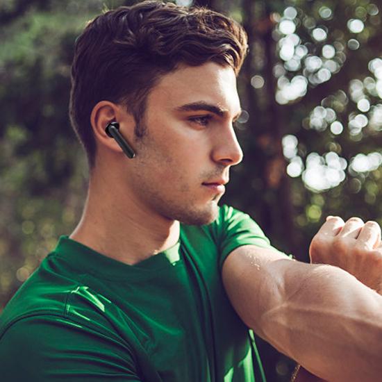 Wireless Headset Bluetooth Power Display Touch Sports Headphone Waterproof Stereo In-ear Earphones