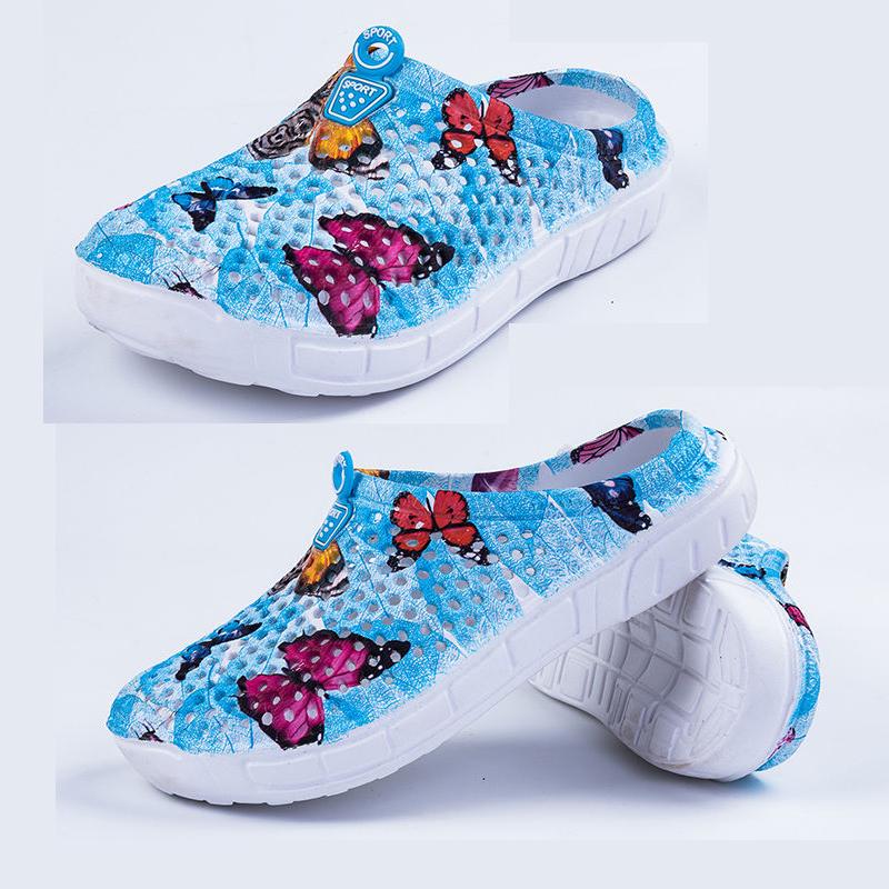 Womens Casual Clogs Breathable Beach Sandals Valentine Slippers Summer Slip on Women Flip Flops Shoes Home Shoes for Women