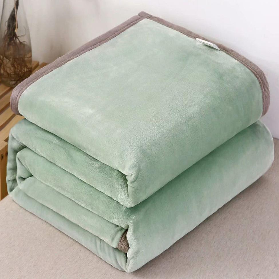 Home Textile Flannel Weighted Blanket Super Warm Soft Solid Blankets 70x100/100x140/120x200/150x200/180x200/200x230cm