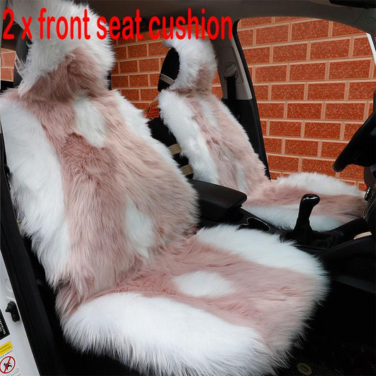 Car seat comfort warm warm plush universal seat wool car seat winter wool