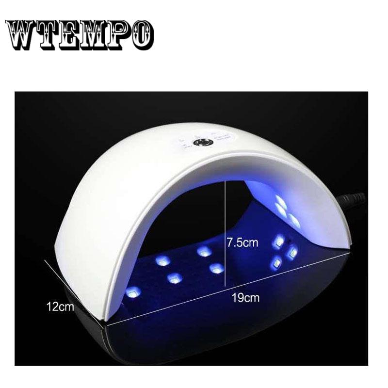 Nail Dryer Lamp 36W LED Dual Light Curing Machine Timing Mode Gel Polish Nail Care