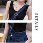 Summer Denim Jumpsuit Woman Jeans Long Romper Pants Zipper Pockets Sleeveless Adjusted Overalls Jeans Trousers
