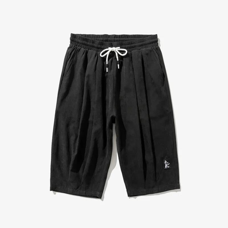 Summer Youth Men's Shorts Casual Pants Trend Large Size Loose Sports Cropped Pants Thin Section Plus Fat Shorts