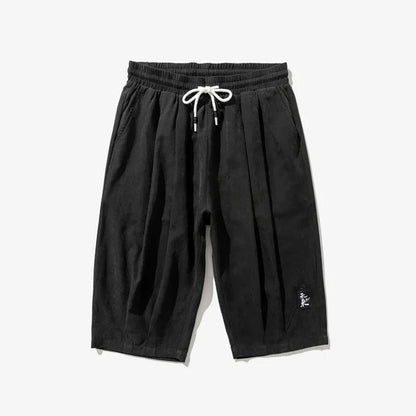 Summer Youth Men's Shorts Casual Pants Trend Large Size Loose Sports Cropped Pants Thin Section Plus Fat Shorts