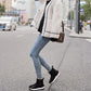 Women's Autumn and Winter Martin Boots Female Plus Size Low Thick Heel Plush Warm Short Boots