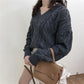 Autumn and Winter Fashion Casual Jacket Red Thick Sweater Loose Short Youth Women Pullover