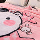 Double Thickening Plus Fleece Raschel Blanket Quilt Cover Blanket Coral Fleece Blanket Single Double Blanket Warmth Breathable and Soft