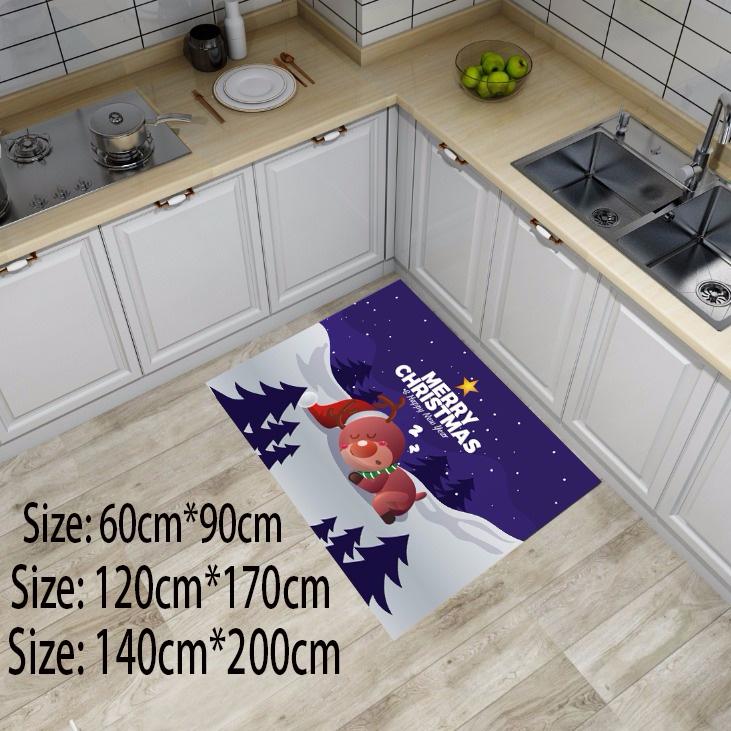 Santa Claus pattern carpet Living Room Bedroom Bathroom Christmas Decor Rug 3D printing Cartoon