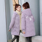 Mid-length Down Down Padded Jacket Women Loose Plus Size Padded Jacket Winter Coat Bread Coat Coat
