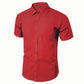 Men's Short-sleeved Business Shirts Plus Fat Plus Size Occupational Formal Wear Men's Casual Suit Shirts