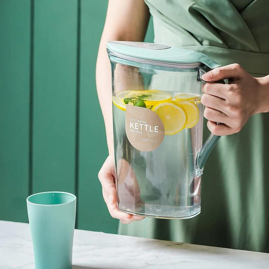 Cold Water Bottle for Household Use Cold Boiled Water Cold Water Cup Set Household High Temperature Resistance Plastic Juice Jug