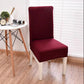 Plain Color Chair Cover Spandex Stretch Elastic Wedding Banquet Chair Covers Dining Seat Cover