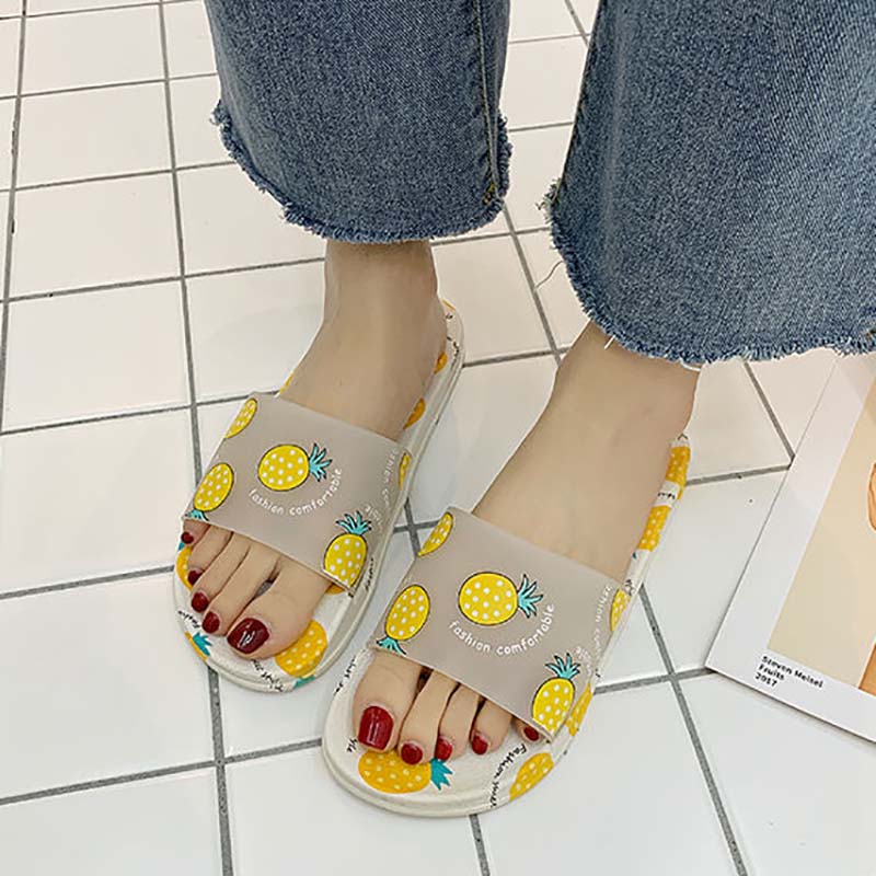 Sandals and Slippers Women Summer Indoor Outdoor Non-slip Deodorant and Dirt-resistant Soft Bottom Bathroom Sandals and Slippers Bathroom Household
