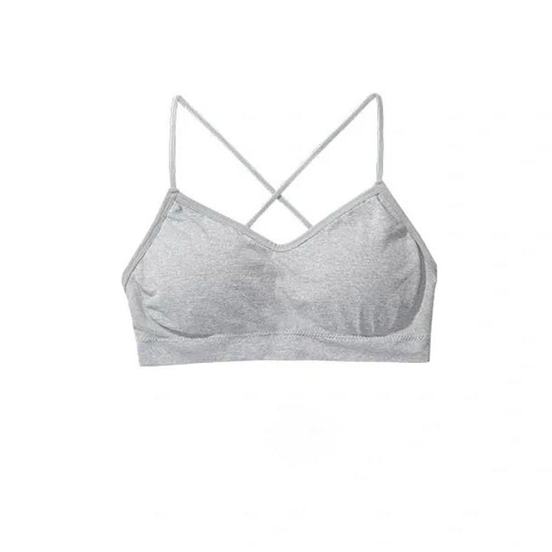 Korean Version Sports Back Wrapped Bra Rag No Steel Ring Sexy Gathering and Bottoming Thickened Bra Suspender Vest Bra Underwear