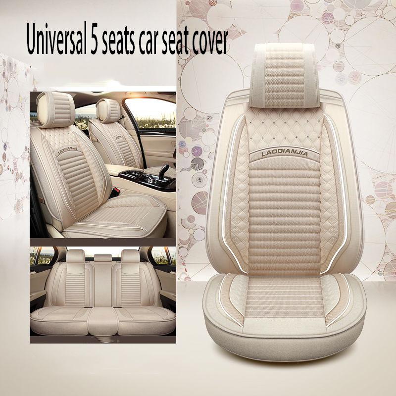Car Seat Cover Universal 5 set Auto Seat Cushion Leather 5 seats Universal Car seat cover Waterproof