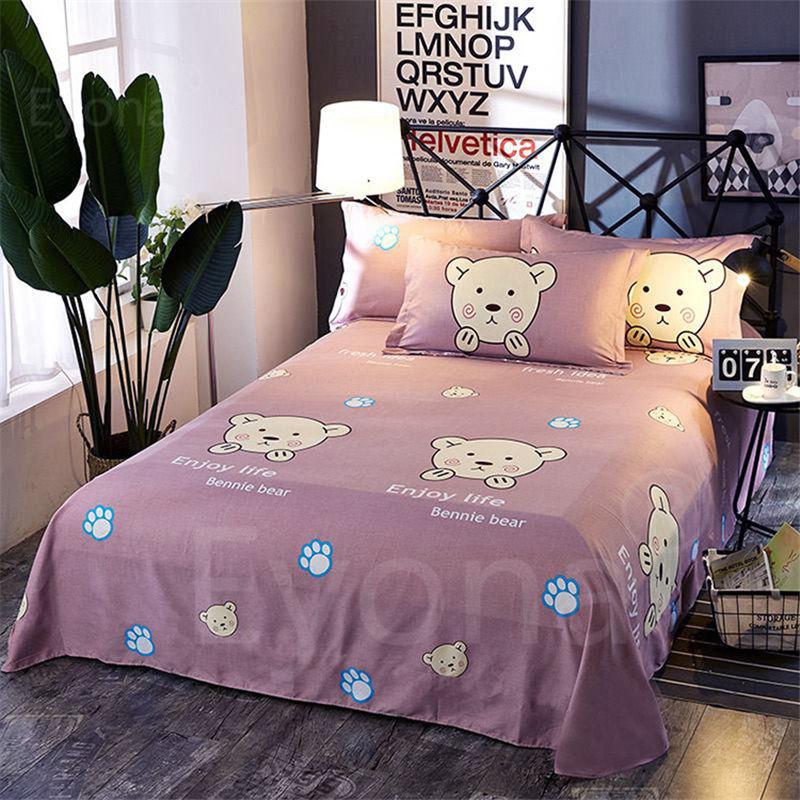 Pure Cotton Bedding Three-piece Single-piece Sheet Has Good Sweat Absorption and Breathability Two Pillowcases Can Be Used In All Seasons