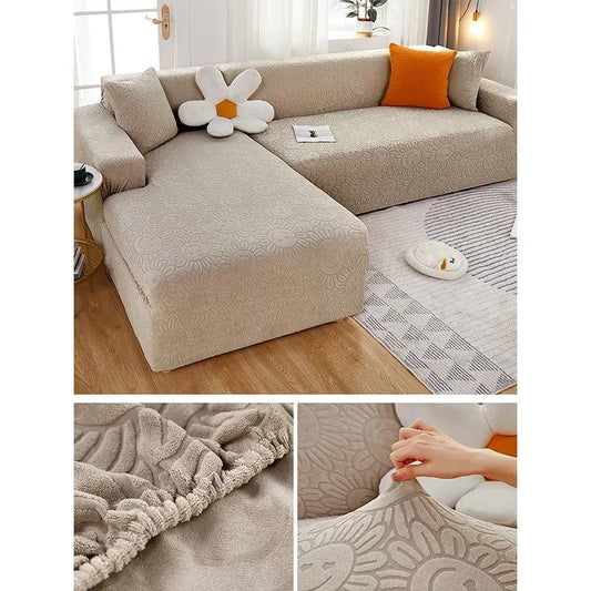 Sofa Cover All-inclusive Universal Cover Elastic Thickening Four Seasons Universal Sofa Cushion Fabric Sofa Cover Anti-scratch